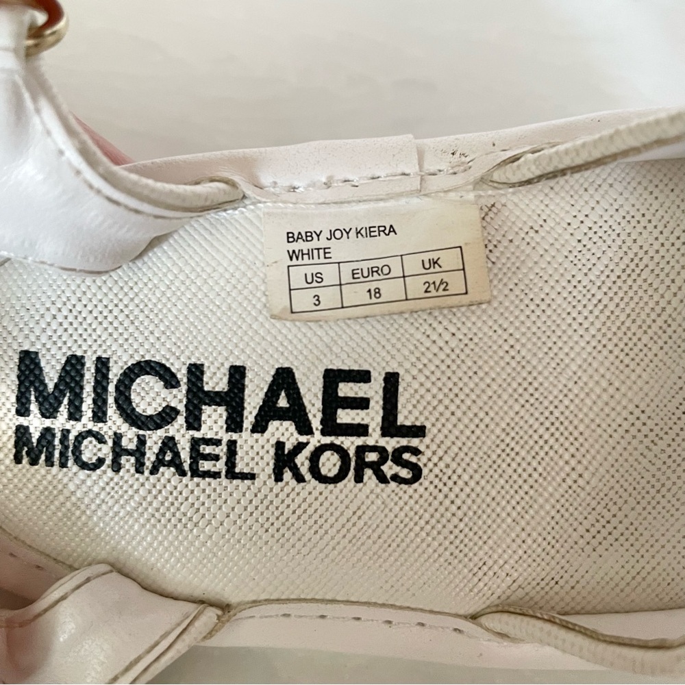 Michael Kors - White Baby Joy Kiera Sandals- Size 3 - Picture 8 of 11